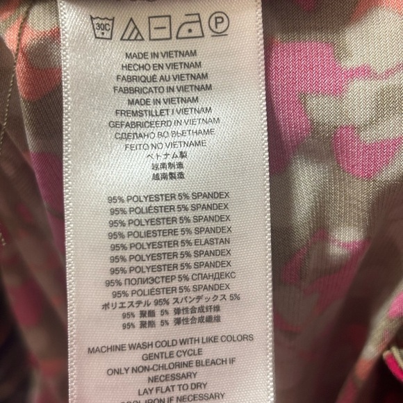 Michael Kors floral Sleeveless Top with gold hardware- Red and Brown size S - Picture 9 of 9